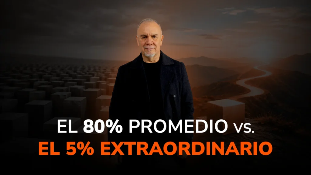 La brecha entre el 80% promedio y el 5% extraordinario: Una cuestión de arquitectura mental